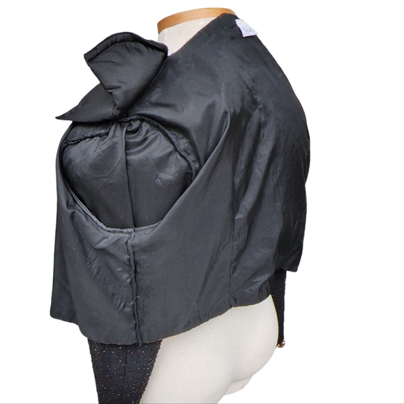 Vintage Beaded Sequins Bolero Jacket Made In India 16 Large - Picture 7 of 13